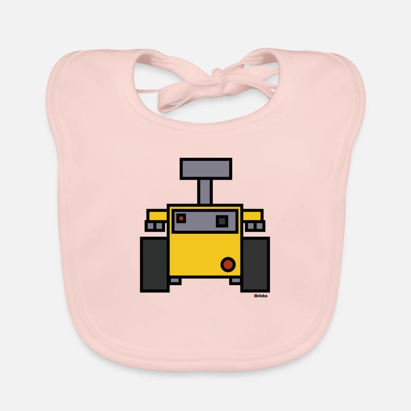 Robots - Deep Bricks Organic Baby Bibs