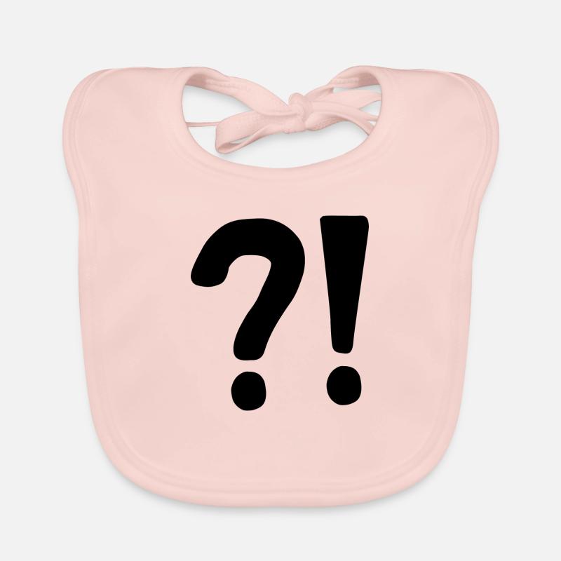 | question mark Exclamation point | | icon Confused Organic Baby Bibs
