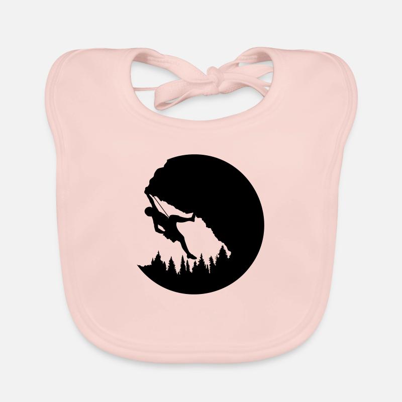 Nature Soirée Escalade Silhouette Bavoir bio Bébé