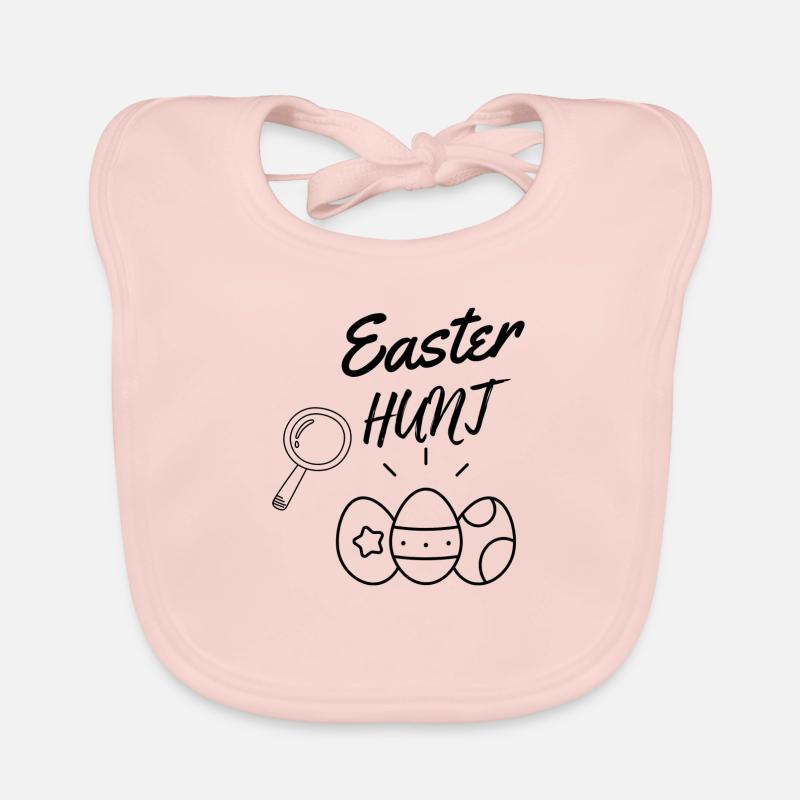 Chasse de Pâques Bavoir bio Bébé