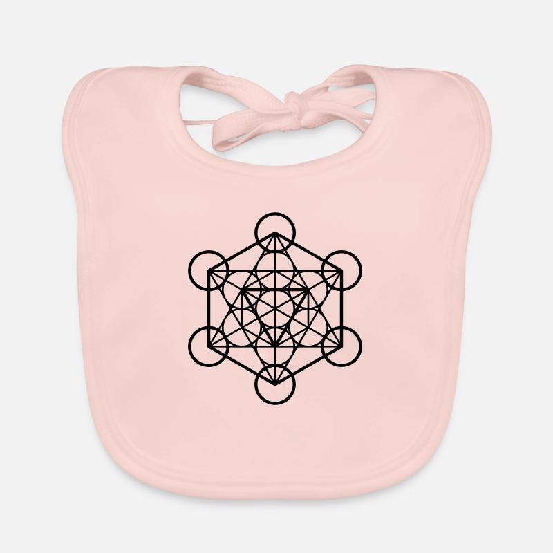 Metatron cube Organic Baby Bibs