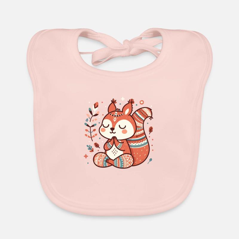 Squirrel Yoga Organic Baby Bibs