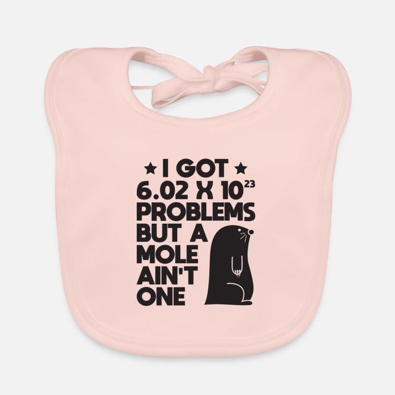 Mole Day Problems Avogadro's Number Gift Organic Baby Bibs