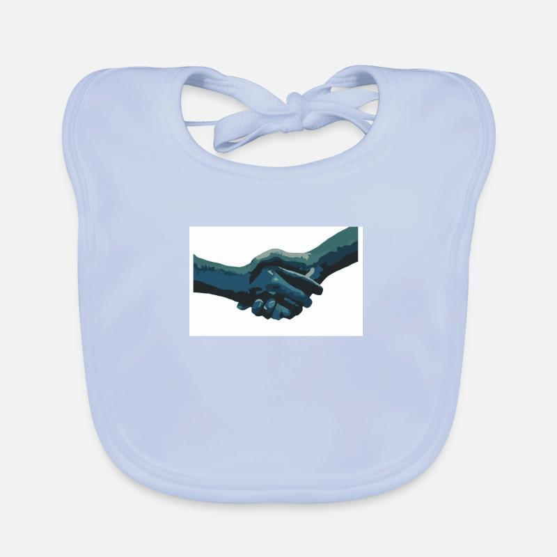 main dans la main Bavoir bio Bébé