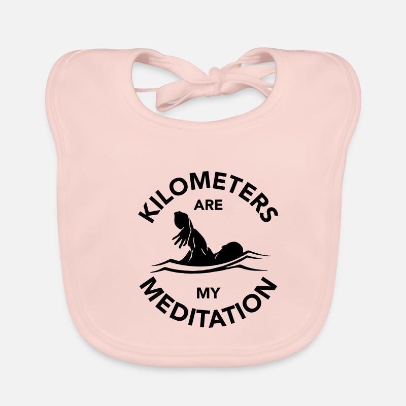 Schwimmen Schwimmer - Baby Bio-Lätzchen - Rose