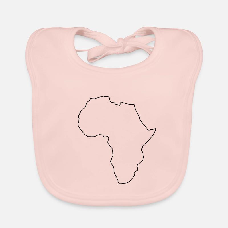 africa outline Organic Baby Bibs