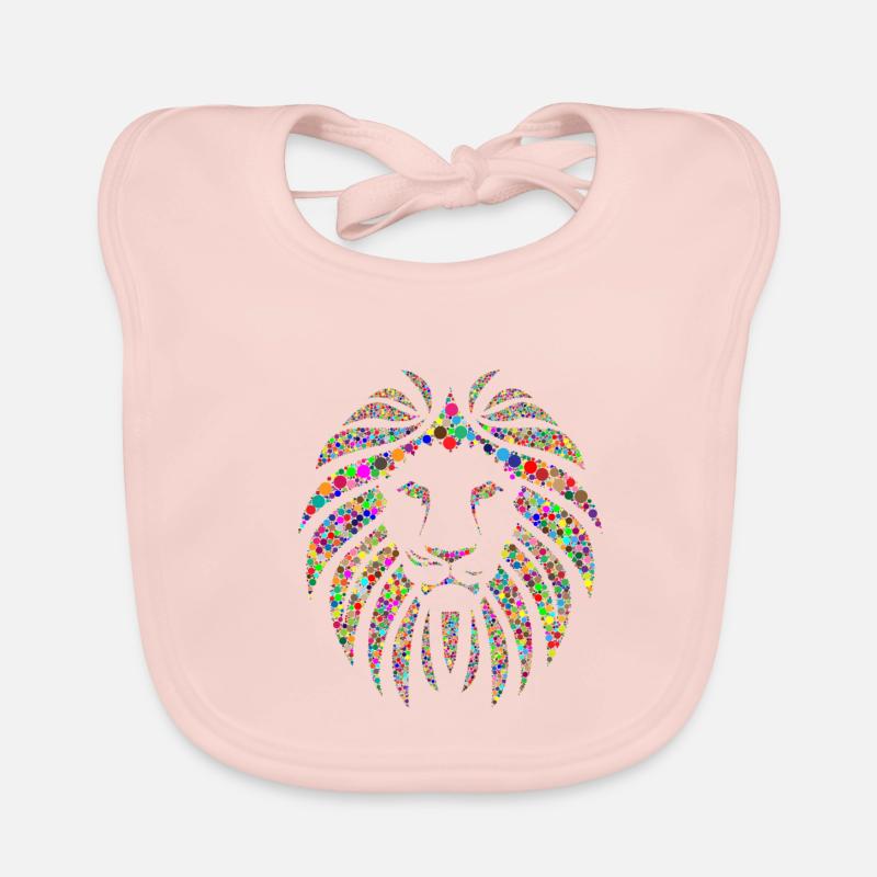 Lion couleur moderne cool Bavoir bio Bébé