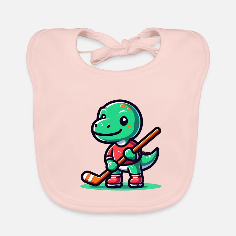 Mignon Dino Équipe de joueurs de hockey sur gazon Bavoir bio Bébé