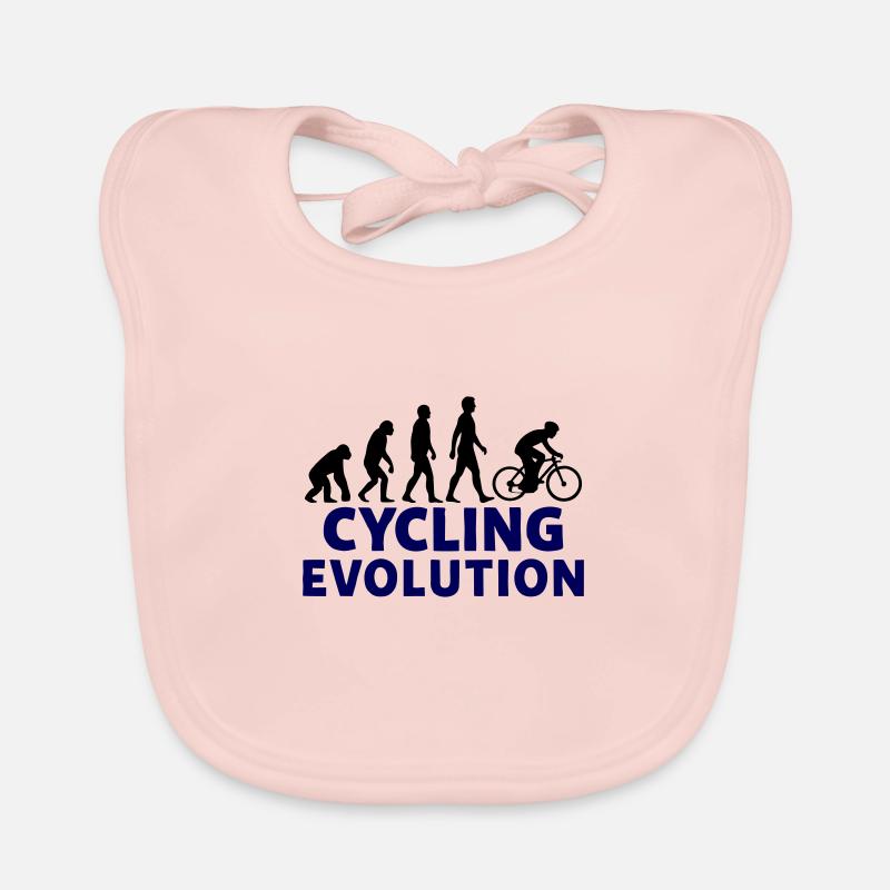 Cyclisme Evolution Sport Motif Bavoir bio Bébé
