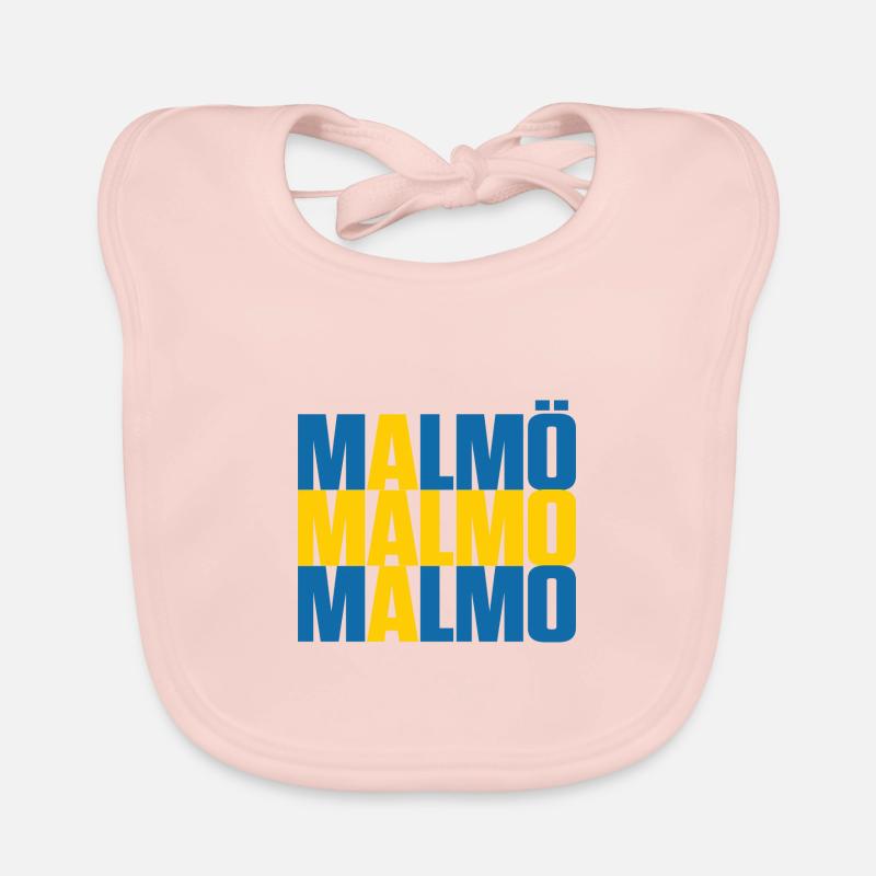 Malmö Suède Drapeau Bavoir bio Bébé