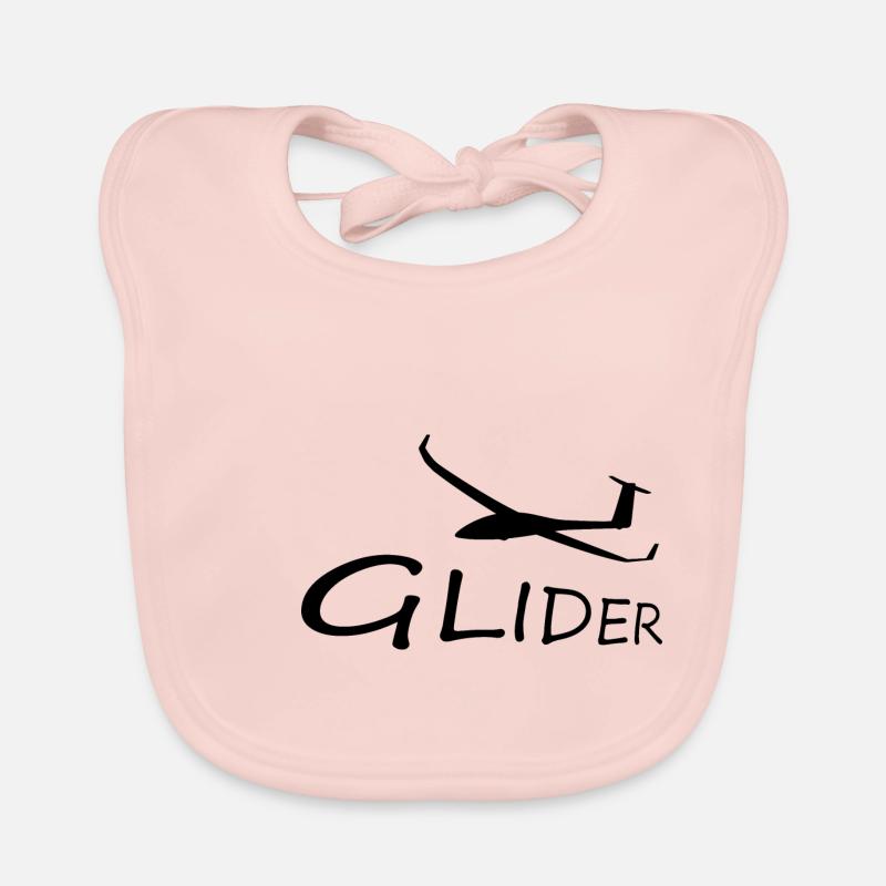 Glider pilot glider Organic Baby Bibs