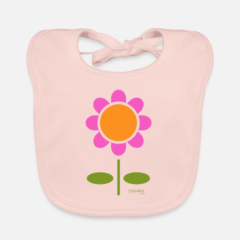Fleur rétro Bavoir bio Bébé