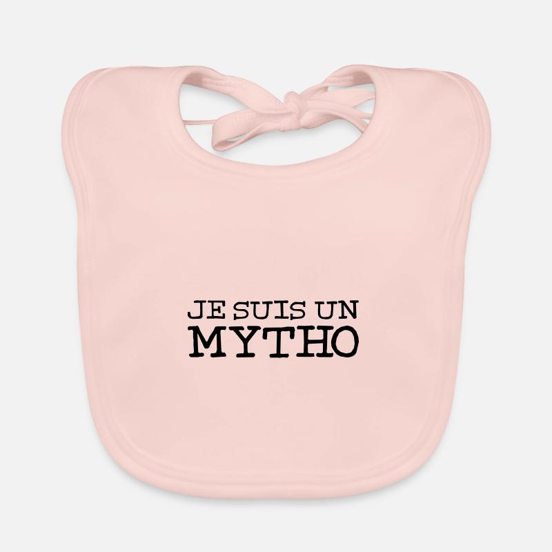 Je suis un mytho - Bavoir bio Bébé - rose