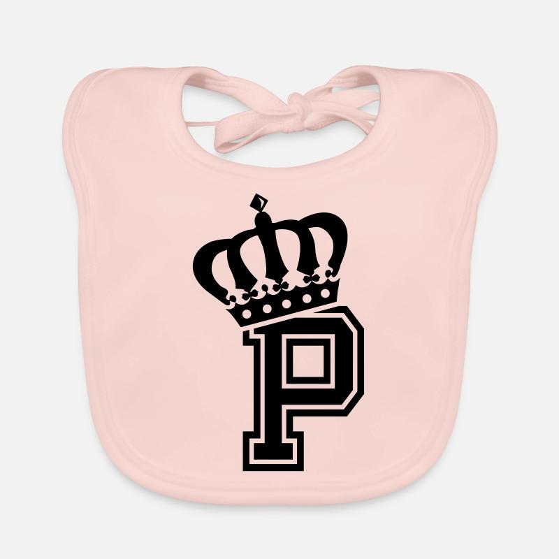 Buchstabe P Baby Bio-Lätzchen