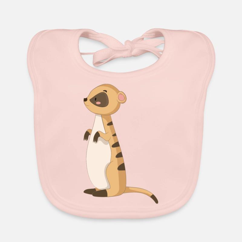 Manguste Erdmännchen Baby Bio-Lätzchen