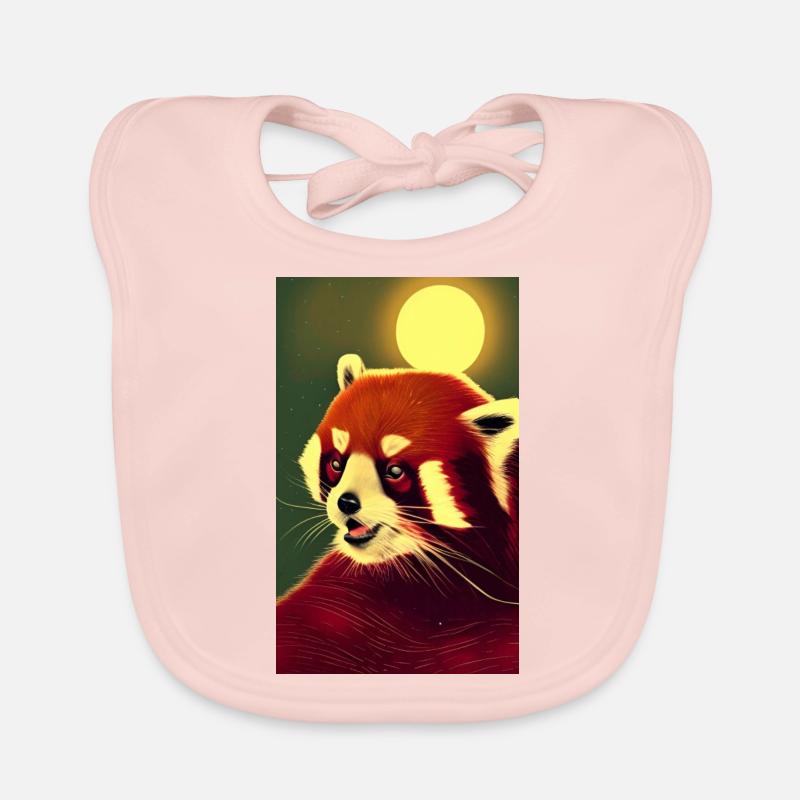 Red Panda Roter Panda, Katzenbär, Bärenkatze Baby Bio-Lätzchen