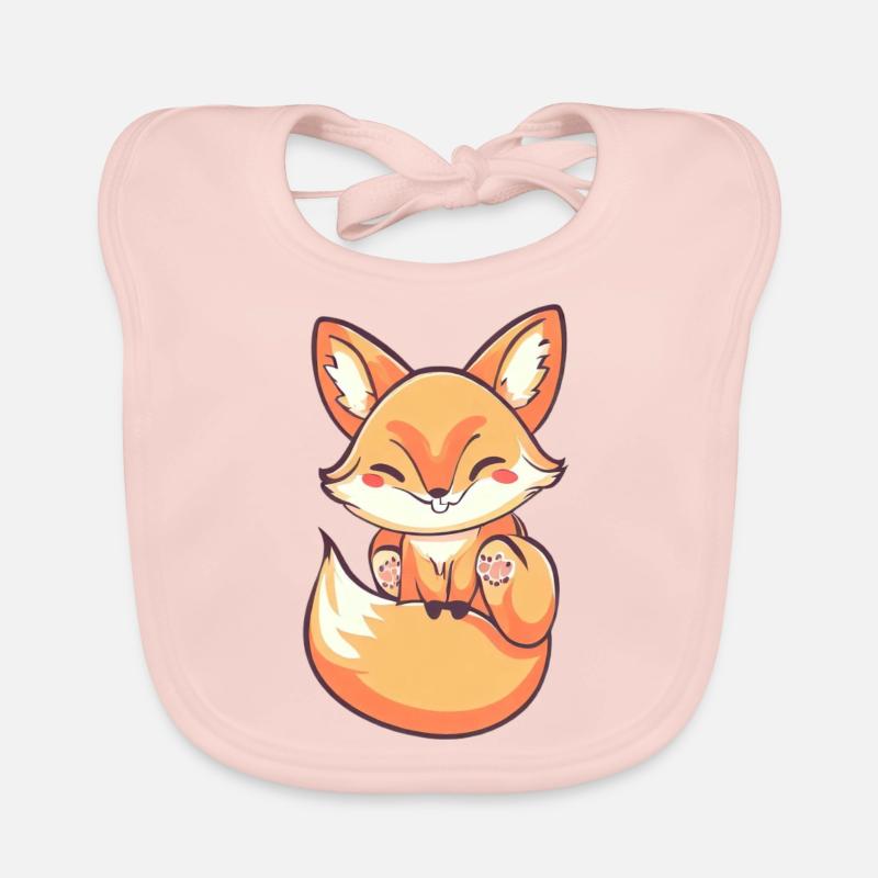 Renard mignon Bavoir bio Bébé