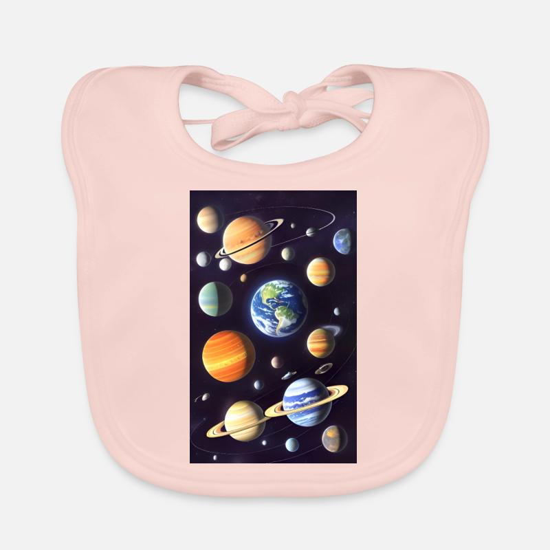 Space 01 Organic Baby Bibs