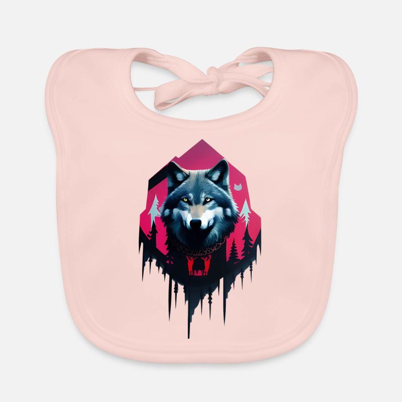 loup Bavoir bio Bébé