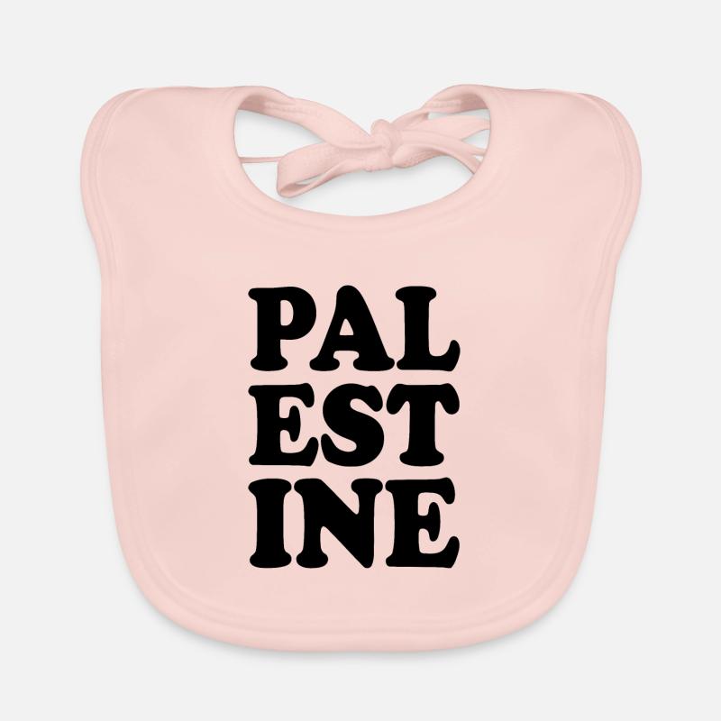 Palestine - Bavoir bio Bébé - rose