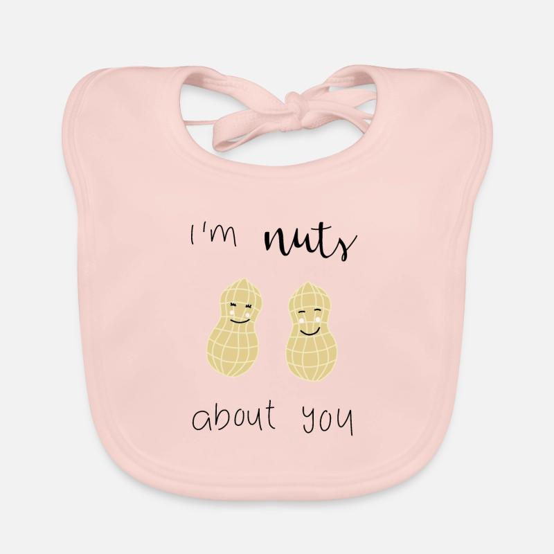 Erdnuss Spruch Baby Bio-Lätzchen