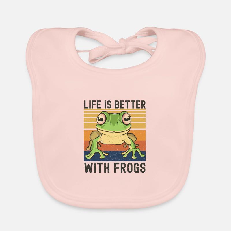 Frog Organic Baby Bibs