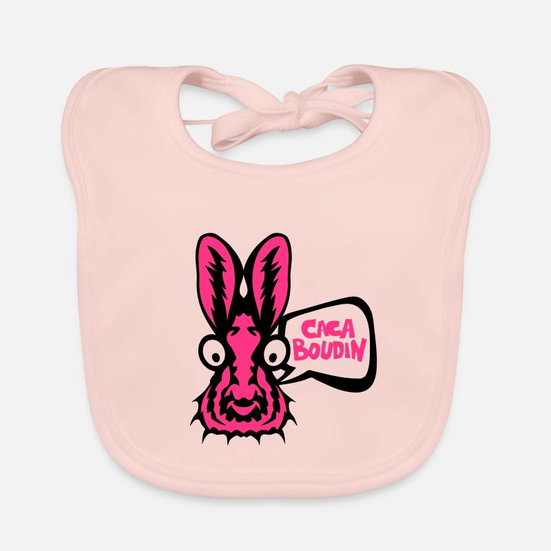 lapin caca boudin bulle rigolo Bavoir bio Bébé