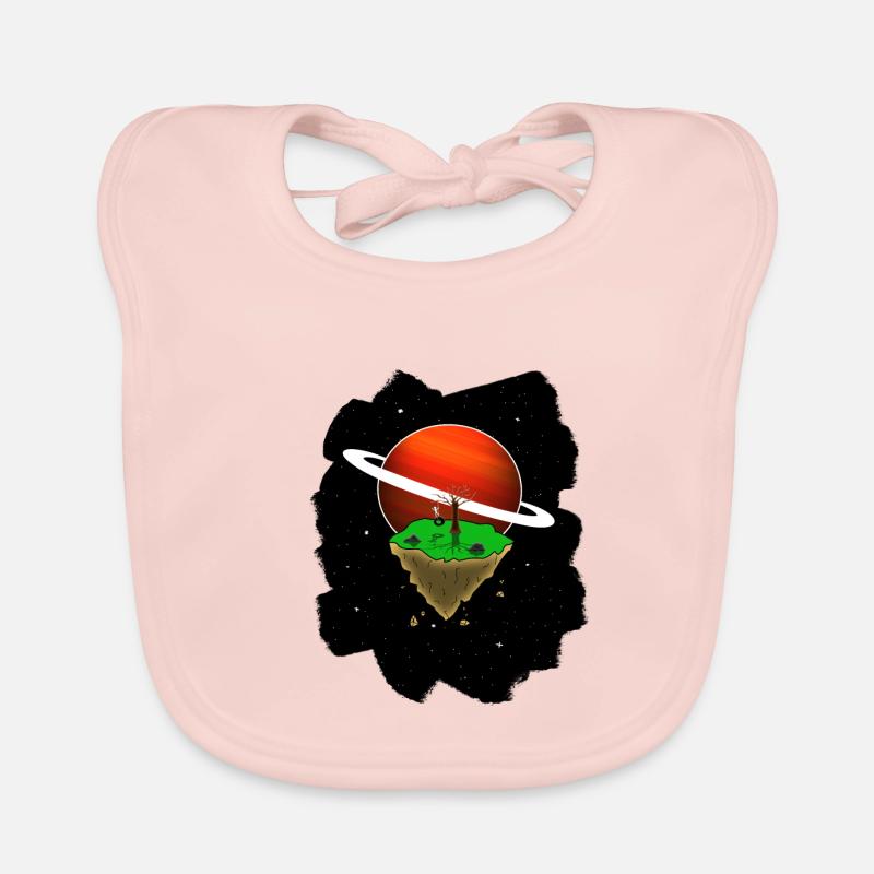Floating in space Organic Baby Bibs