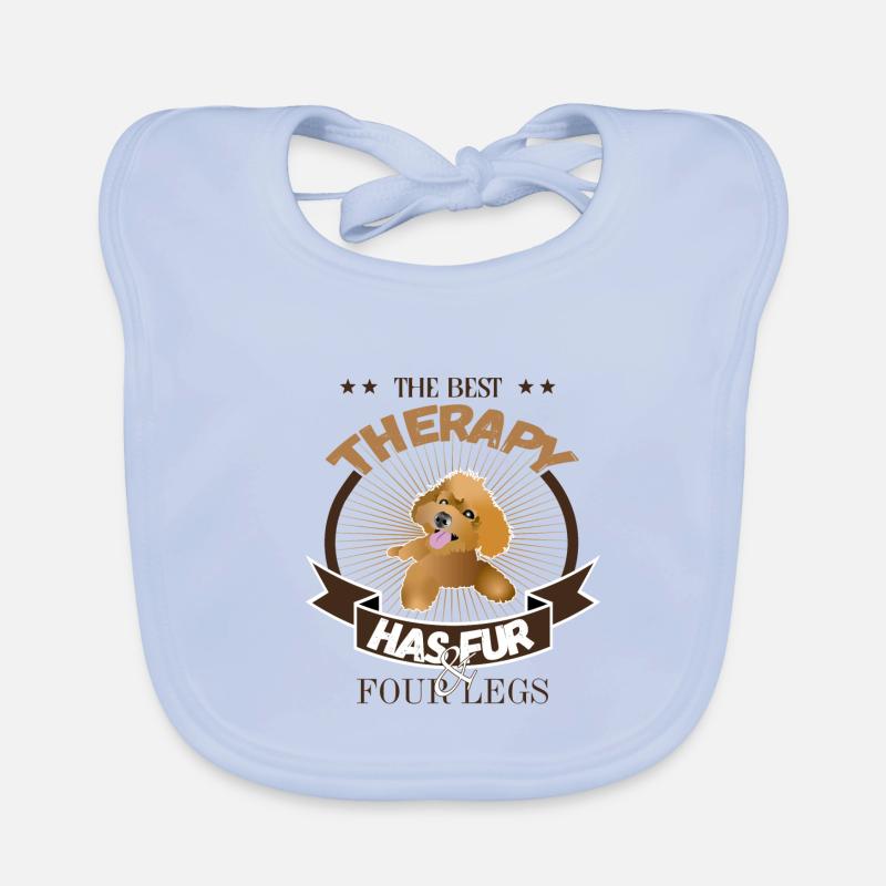 Caniche Theraphy Bavoir bio Bébé