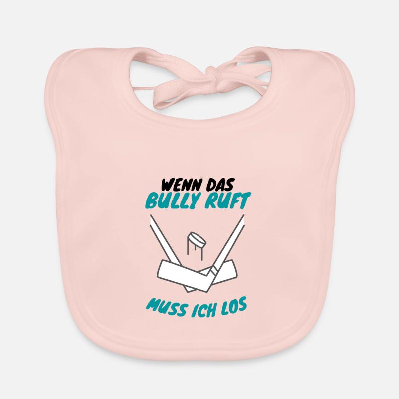 bully ruft muss los eishockey geschenk Baby Bio-Lätzchen
