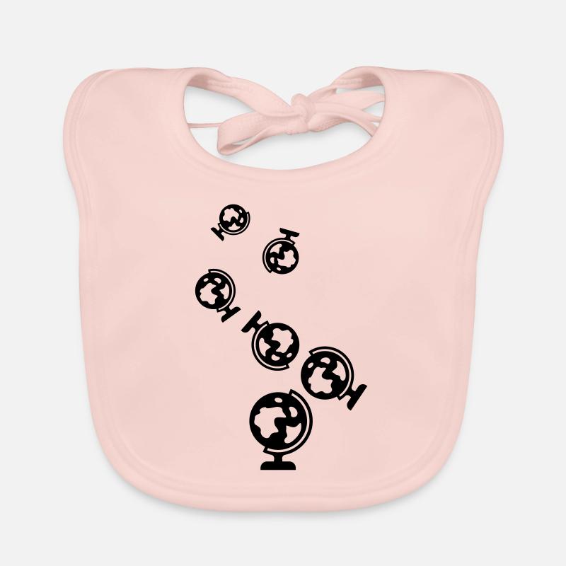Globus symbol icon Baby Bio-Lätzchen