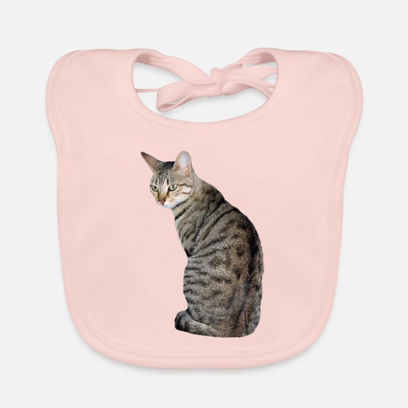 Chat, Chaton, Chat Tigre Bavoir bio Bébé