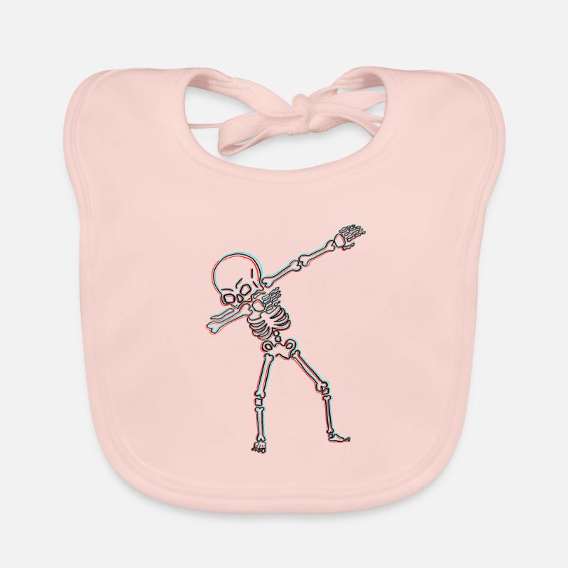 Skeleton Halloween Organic Baby Bibs