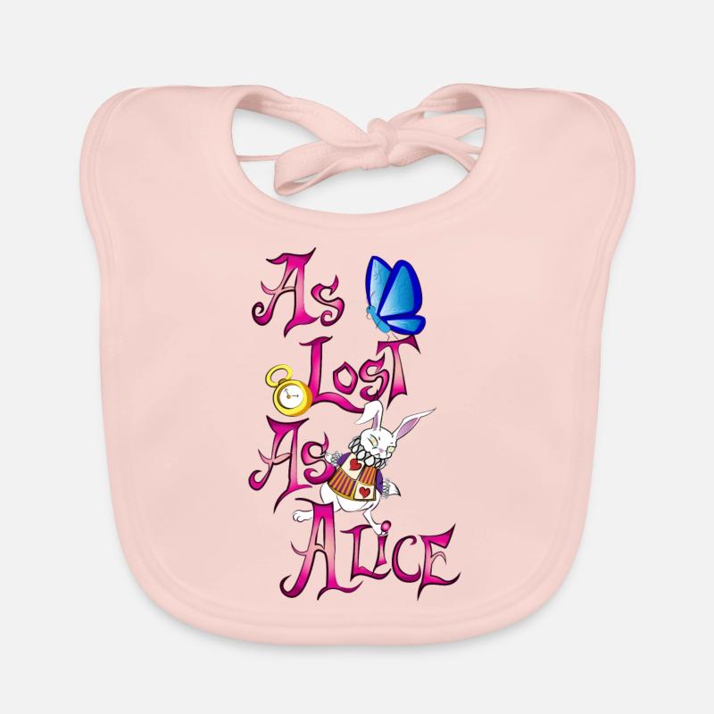 aussi perdu que alice Bavoir bio Bébé