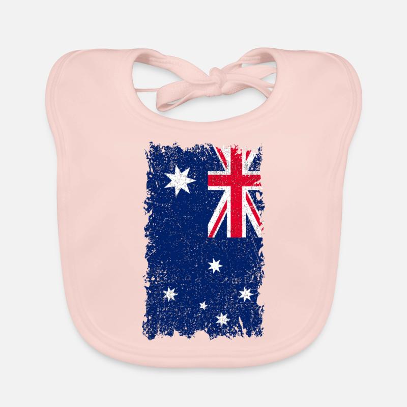Australian Flag Organic Baby Bibs