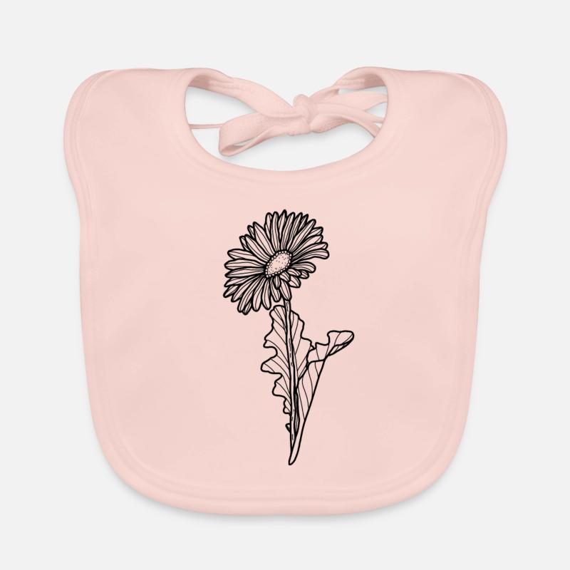 Fleur Gerbera Bavoir bio Bébé
