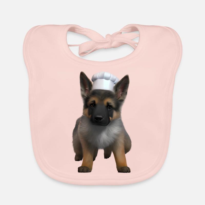 Propriétaire de chiot berger allemand Bavoir bio Bébé