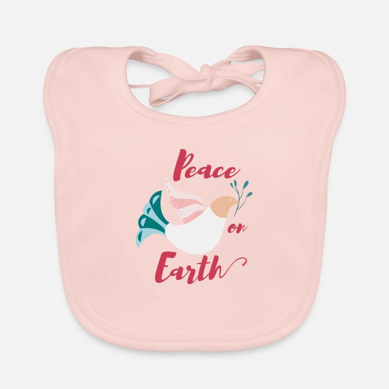 Weihnachten Taube Spruch Baby Bio-Lätzchen