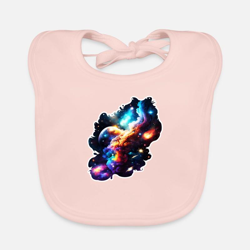 Galaxy, Universe, Cosmos, Space, Stars, Space Organic Baby Bibs