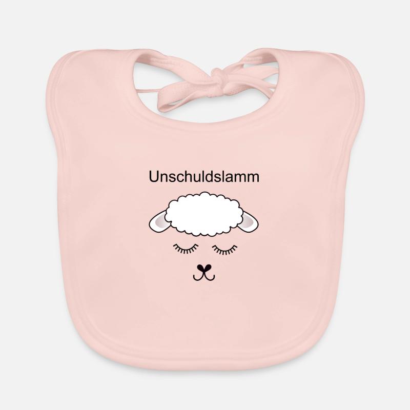 Unschuldslamm Geschenkidee Freundin Kind Baby Bio-Lätzchen