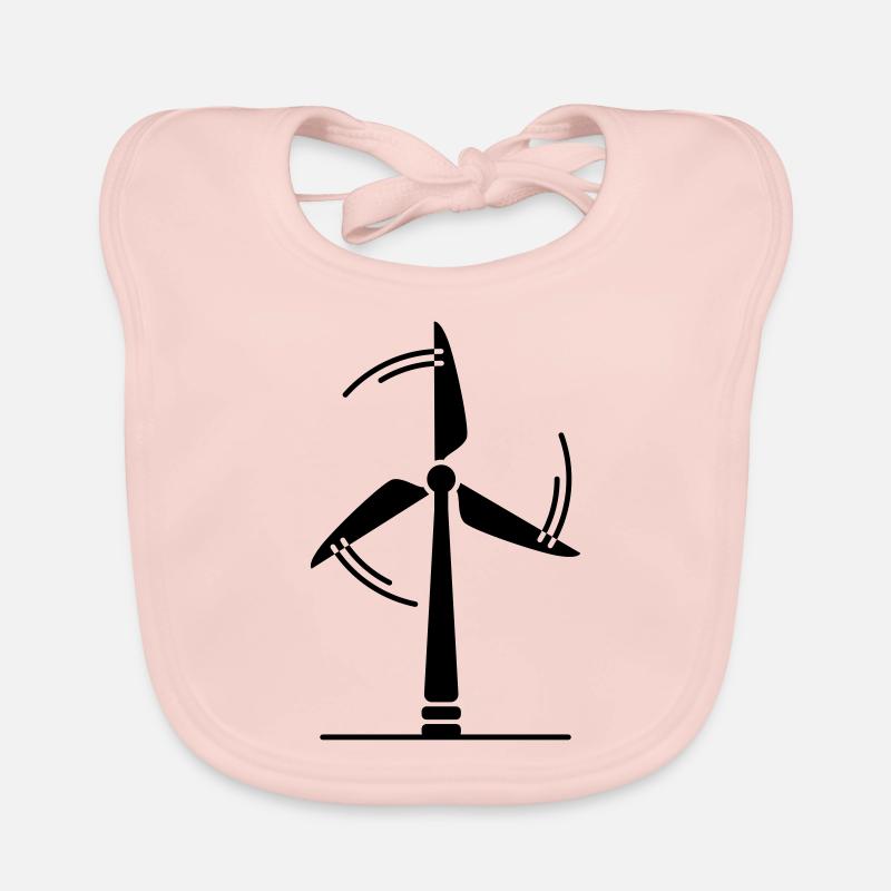 Windrad Silhouette Baby Bio-Lätzchen