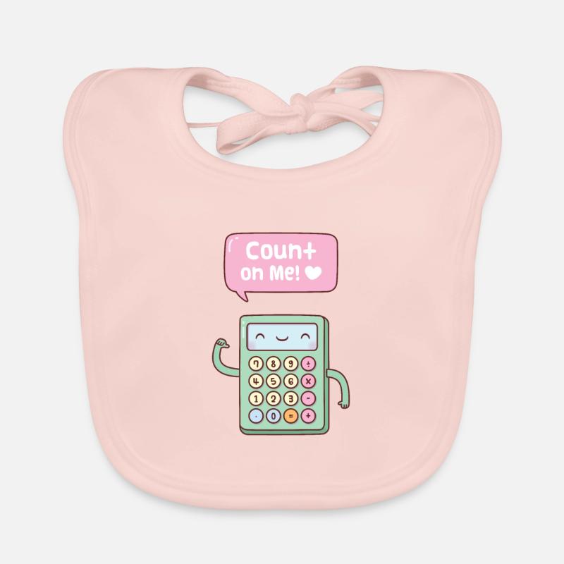 Compte mignon sur moi calculatrice Pun Doodle Bavoir bio Bébé