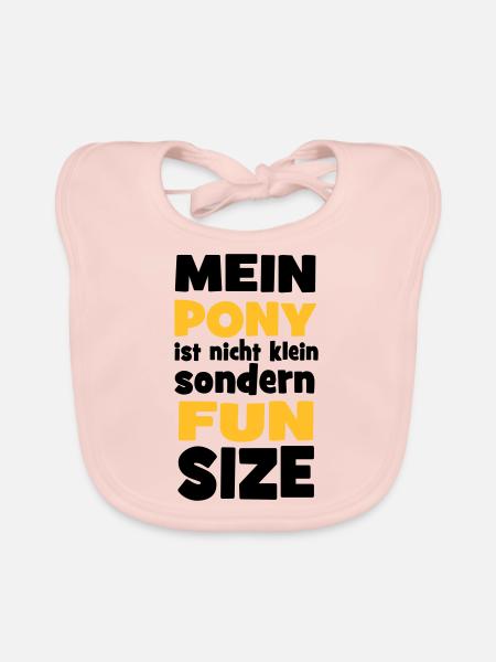 Pony - Baby Bio-Lätzchen - Rose - Vorne
