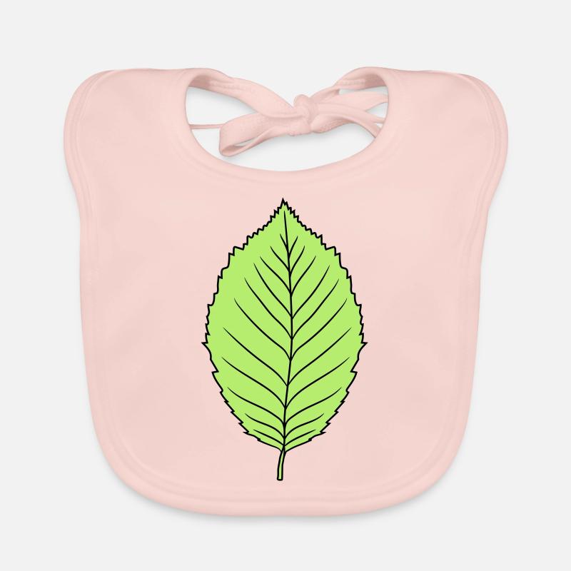 hêtre feuille arbre plante forme clip art conception forêt - Bavoir bio Bébé - rose