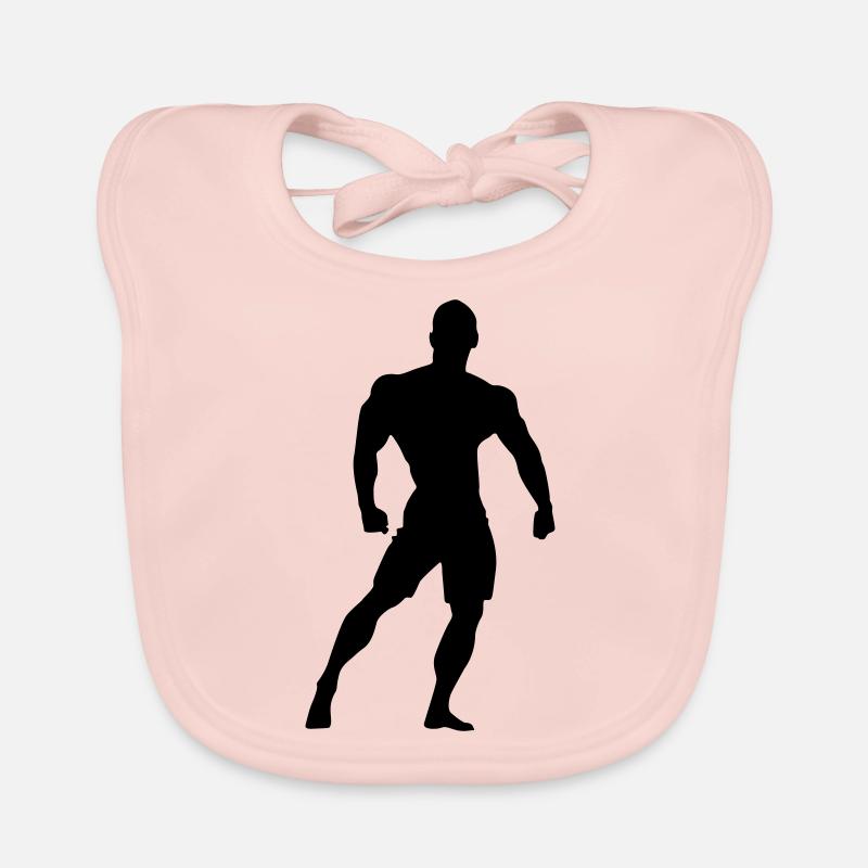 muscle man Organic Baby Bibs
