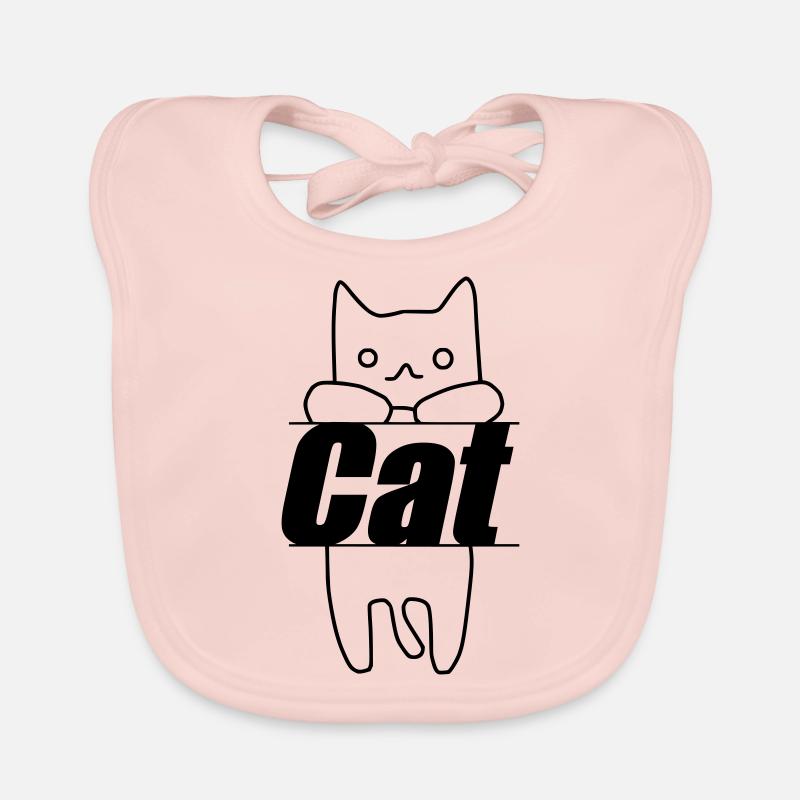 Chat Bavoir bio Bébé