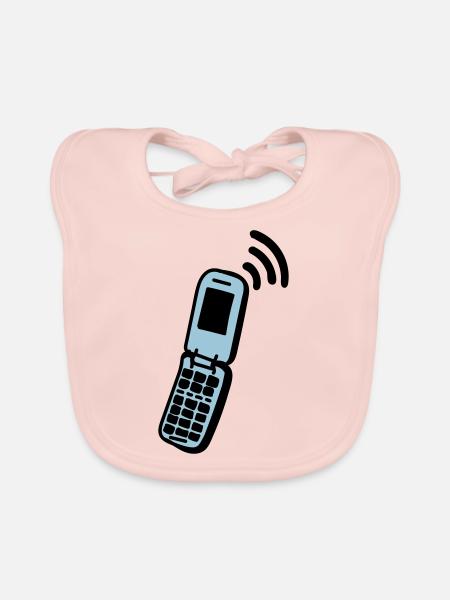Handy - Baby Bio-Lätzchen - Rose - Vorne