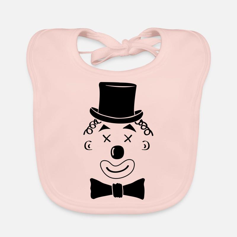 clown Organic Baby Bibs