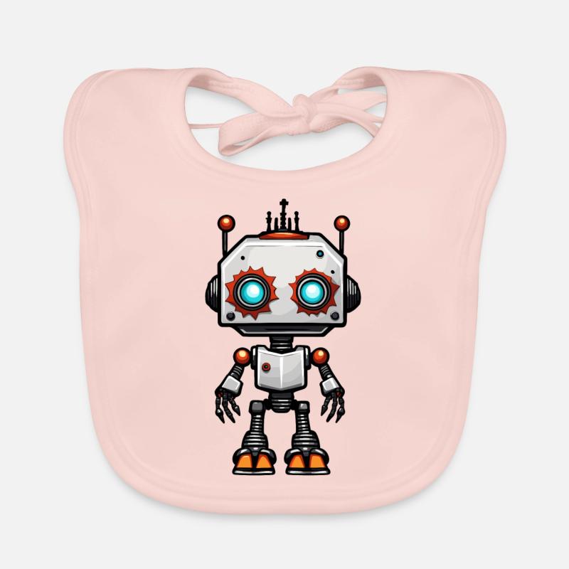 Robot / Machine / AI / Technology / Mechanics Organic Baby Bibs