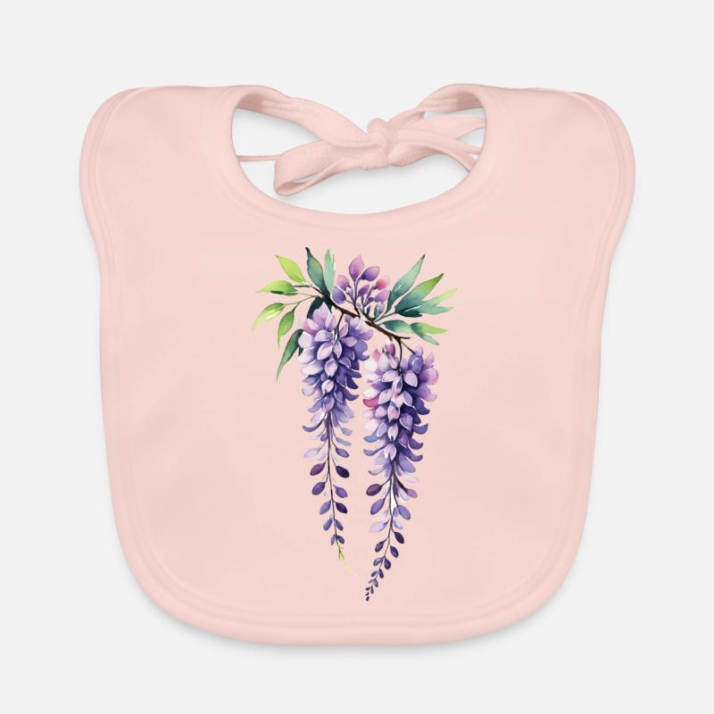 Lilas Bavoir bio Bébé